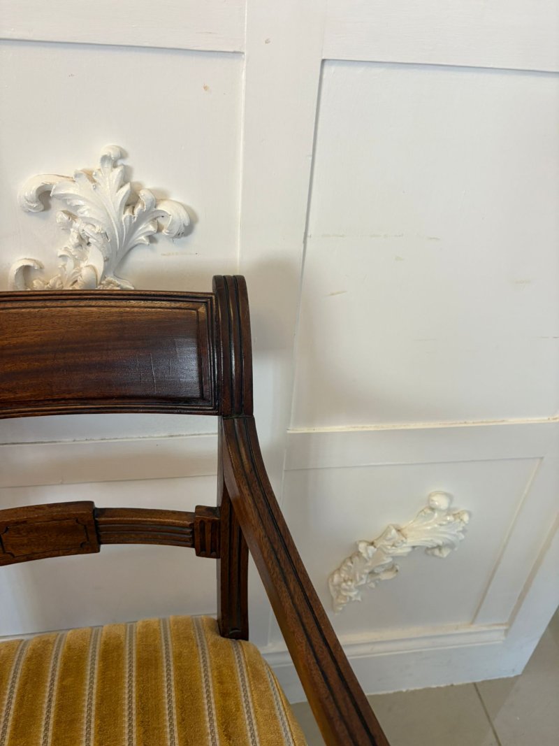 Pair of Antique George III Quality Mahogany Desks Chairs - Image 12